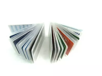 £3.99 • Buy New Replacement Credit Card Holder Plastic Sleeves Inserts Wallet Landscape 