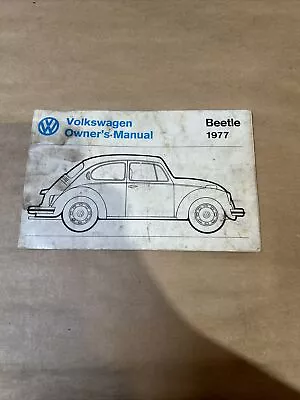 ORIGINAL 1977 Volkswagen Beetle OWNER'S MANUAL TYPE 1 • $40