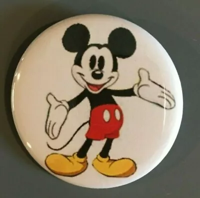 Refrigerator Magnet Mickey Mouse  2.25  Button Vintage-Like • $4.50