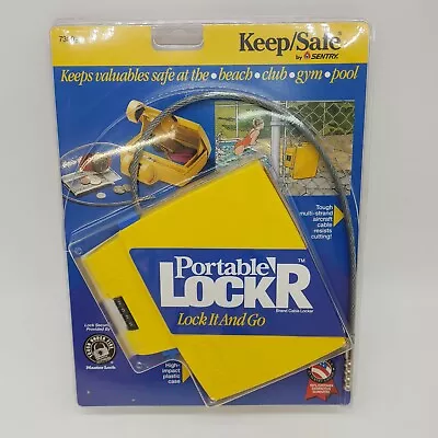 Keep Safe By Sentry Portable Lock'r Lock It And Go Club Pool Cable Master Lock • $10.49