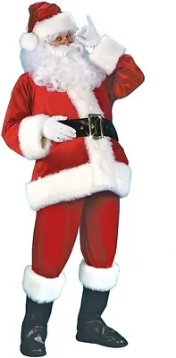 £23.55 • Buy Men's Santa Claus Costumes Father Christmas Fancy Dress Deluxe Outfit Suit