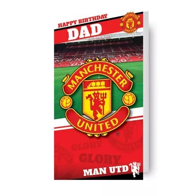 Dad Birthday Card Manchester United Man Utd Card Official Product • £2.80