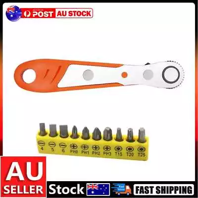 Two-Way Multifunctional Right-angle Ratchet Wrench Spanner Screwdriver Bits Set  • $10.43