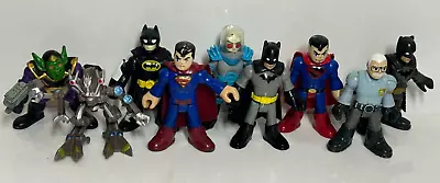 Imaginext Playskool Heroes - 9 Action Figures - Batman Superman Mr Freeze • £10