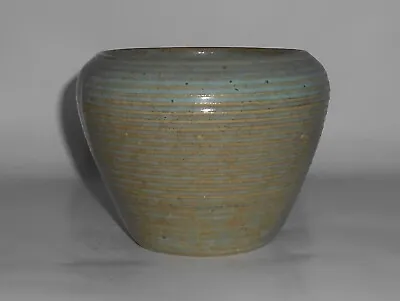 $64.95 • Buy Zanesville Stoneware Pottery Homespun Green Ring Vase