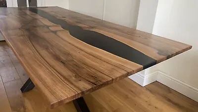 Luxury Dining Table Epoxy Resin Walnut / Handcrafted • £499