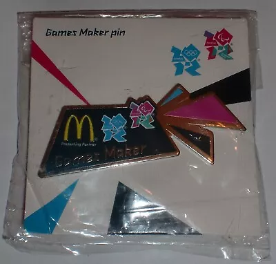 London 2012 Olympics Official Games Maker Pin Badge • £10