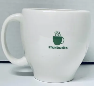 Starbucks Barista 12 Oz White Green Stripe Coffee Tea Mug Cup Logo Vintage 2003 • $14.97