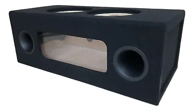 2 Two 10  Custom Ported Sub Box Subwoofer Enclosure With Plexiglass Window BIRCH • $364.95