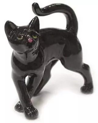 ➸ NORTHERN ROSE Miniature Figurine Black Cat • $14.87