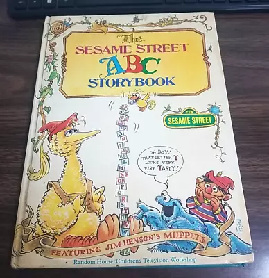 1974 VINTAGE SESAME STREET ABC STORYBOOK HARDCOVER BOOK Muppets Jim Henson • $18.95