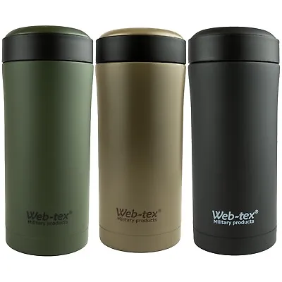 £9.95 • Buy Web Tex Ammo Pouch Flask Cadet Airsoft Hot Drink Thermal Sealed Case Mug Hiking