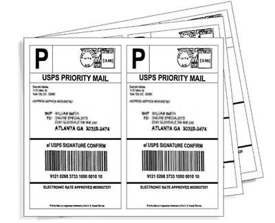 BEST Premium BLANK Mailing Shipping Labels 8.5x5.5 USA Half Sheet Self Adhesive • $6.90