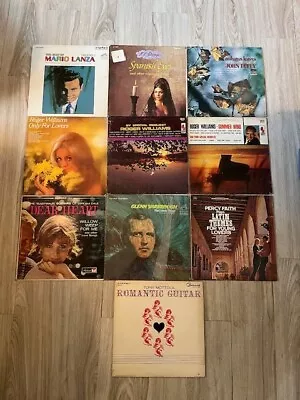 Lot Of 8 Vintage Vinyl Records Romantic Orchestra Classic 101 Strings 12” 33 RPM • $7.99