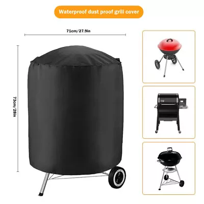 Garden Round BBQ Grill Kettle Cover Outdoor Waterproof BarbecueSmoker Protectorㄨ • $22.44