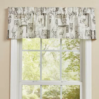 Wild And Beautiful Wildlife Rustic Country Cabin Cotton Valance 60  X 14  • $33.95