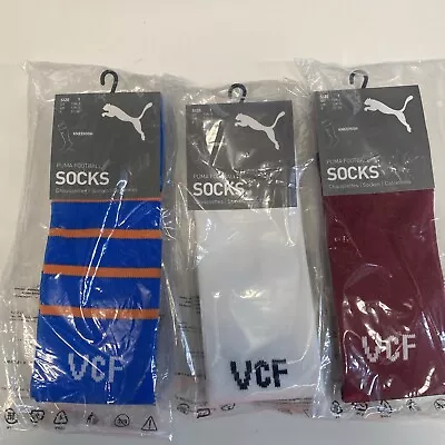 VALENCIA CF PUMA KIDS SOCKS ( 3 Pairs ) Shoe Size 12-2 ……………. BNWT • £18.49