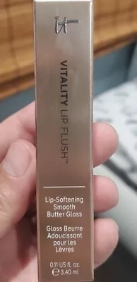 IT Cosmetics Vitality Lip Flush Softening Smooth Butter Gloss ~Perfect Nude~  • $16