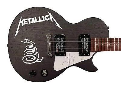 James Hetfield Signed Metallica Black Album Les Paul Electric Guitar JSA COA • $1999.99