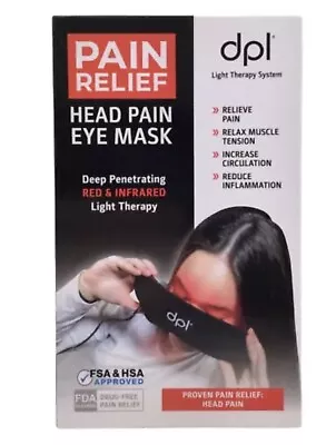 Dpl Eye Mask - Led Therapy Pain Relief Eye Cover - Natural Pain Relief • $25