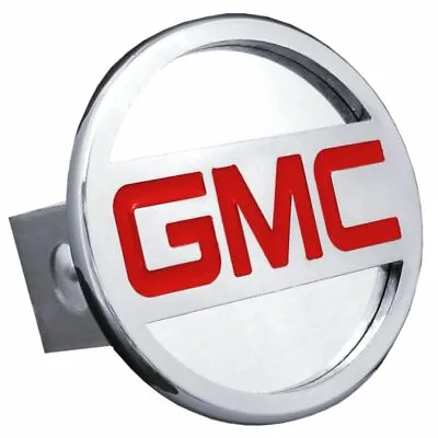 GMC Red And Chrome Stainless Steel 1.25  Trailer Tow Hitch Cover • $41.95