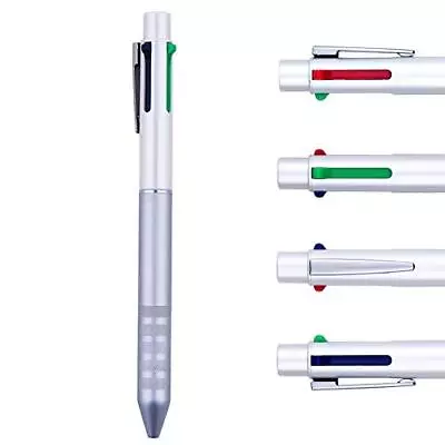 Multi Color Pen White 4 In 1 Multi Function Pen With Black Blue Red Green... • $27.26