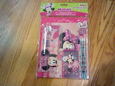 Brand New Disney Minnie Mouse 11 Piece Stationery Set • $8.99