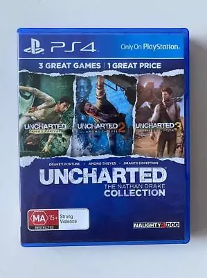 Uncharted The Nathan Drake Collection PS4 VGC PAL • $14.50
