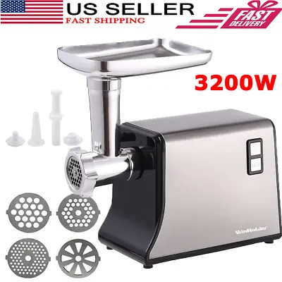 Commercial Heavy Duty Electric Meat Grinder 3200W Stainless Steel And Attachment • $71.99