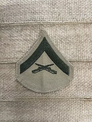 USMC Marine Corps LCPL Women’s Marine Chevrons Green/Khaki Patch Pair  • $3.15