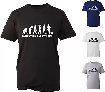 £11.99 • Buy Evolution Of Electrician T-Shirt Human Evolution Electrical Engineer Unisex Top