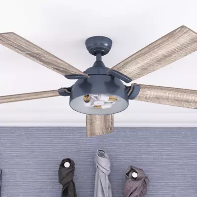 52  Nautical Ceiling Fan + Remote Unique Steampunk Light Modern Industrial Cabin • $299.99