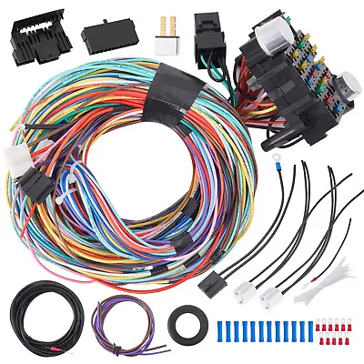 21 Circuit Wiring Harness Universal Extra Long Wires For Chevy Mopar Ford Hotrod • $67.99