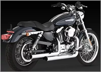 Vance & Hines Sportster 2004-2013 Straight Shots HS Chrome NEW • $529.95