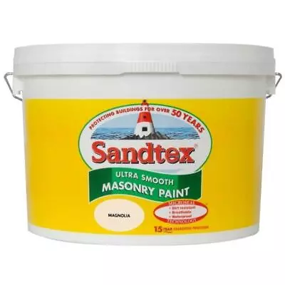 Sandtex Ultra Smooth Masonry Magnolia 7.5l • £27.59