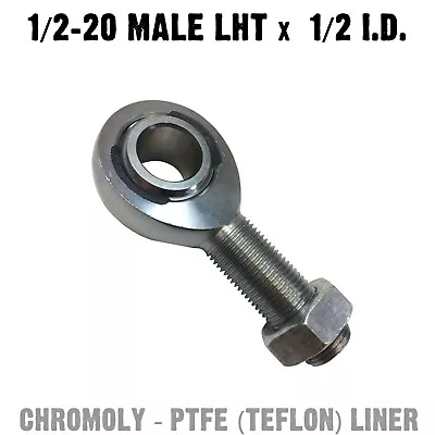 Chromoly PTFE Heim Joint 1/2 X 1/2 Male LHT Custom Fabrication Spherical Rod End • $10.99