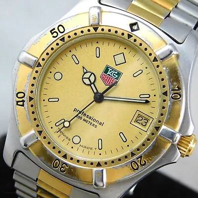 TAG HEUER 3.92   964.006R 38mm MEN'S DATE VINTAGE WATCH SWISS QUARTZ E932 • $278