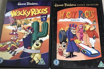 Whacky Races Volumes 1 & 2. Dvds. Hanna Barbera Classic Cartoon. Dick Dasterdly. • £5.50