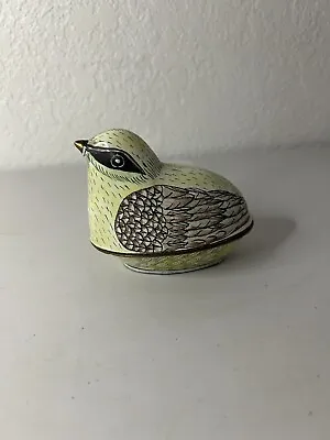 Porcelain Bird Trinket Box Vintage • $12