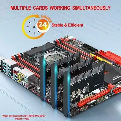 10/16 Port SATA PCIE 6Gbs Internal Adapter Converter 3.0 Expansion Cards M8G6 • £21.17