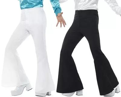 Mens 70s 1970s 70's Disco Flares Fancy Dress Flared Trousers By Smiffys • £18.50