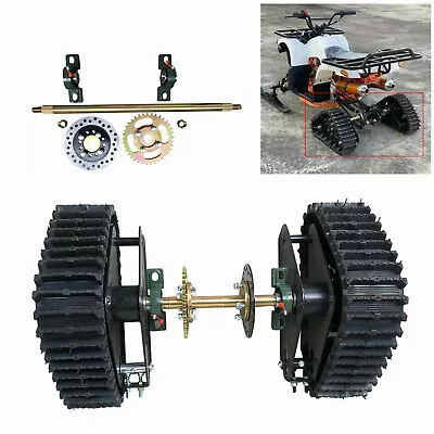 A Pair Go Kart ATV UTV Buggy Quad Rear Wheel Snow Rubber Sand Tracks Snowmobile • $265