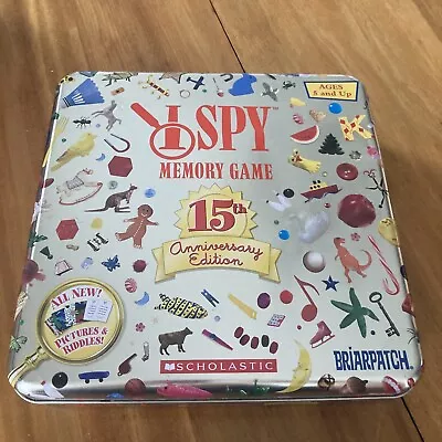 Briarpatch I SPY Memory Game 15th Anniversary Edition Collector Tin Complete Set • $6