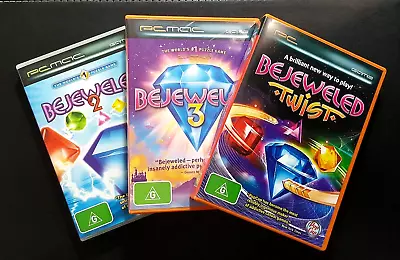 Bejeweled Games Bundle : Bejeweled 2 Bejeweled 3 & Bejeweled Twist - PC Game • $49.90