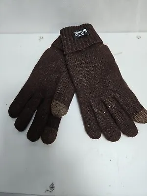 Mens Gloves Thinsulate Thermal Insulation Fleece Adults Warm Winter Wear Size M • $10.99