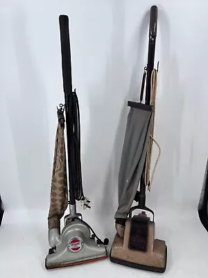 Pair Of Vintage 1950s Upright Vacuum Cleaners Hoover Junior Model 119 & Hotpoint • £120