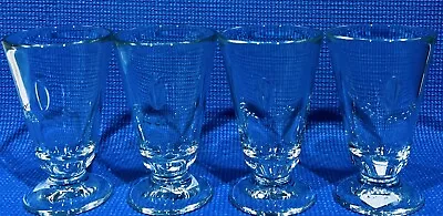 Lot Of 4 ~ La Rochere Grain De Cafe Clear Footed Tumblers ~ New • $43.50