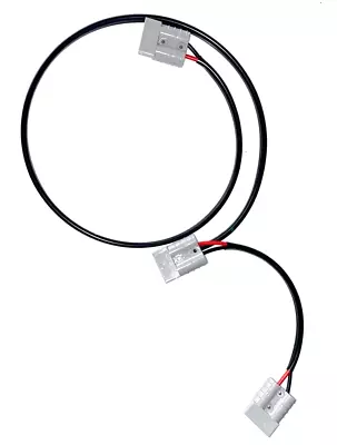 $28 • Buy 1 Meter ANDERSON PLUG EXTENSION LEAD WITH DOUBLE ADAPTOR 6MM TWIN CORE