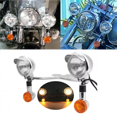 Passing Light Bar Turn Signals For Kawasaki Vulcan VN  1500 1600 1700 2000 • $64.99