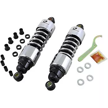 Progressive Suspension Standard 11.5  Chrome 412 Shocks For Harley Touring 06-23 • $258.71